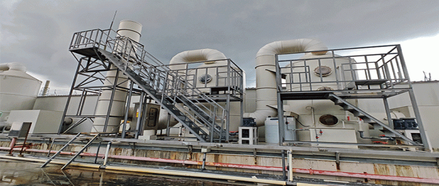 廢氣設(shè)備中水洗塔和堿洗塔的作用